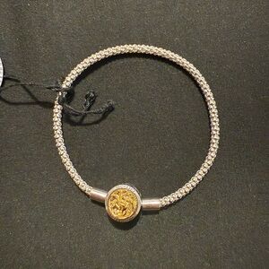 Elegant Gold and Silver Bracelet